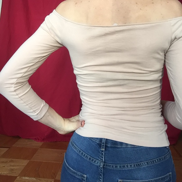 Pale pink shoulderless top - Picture 2 of 2